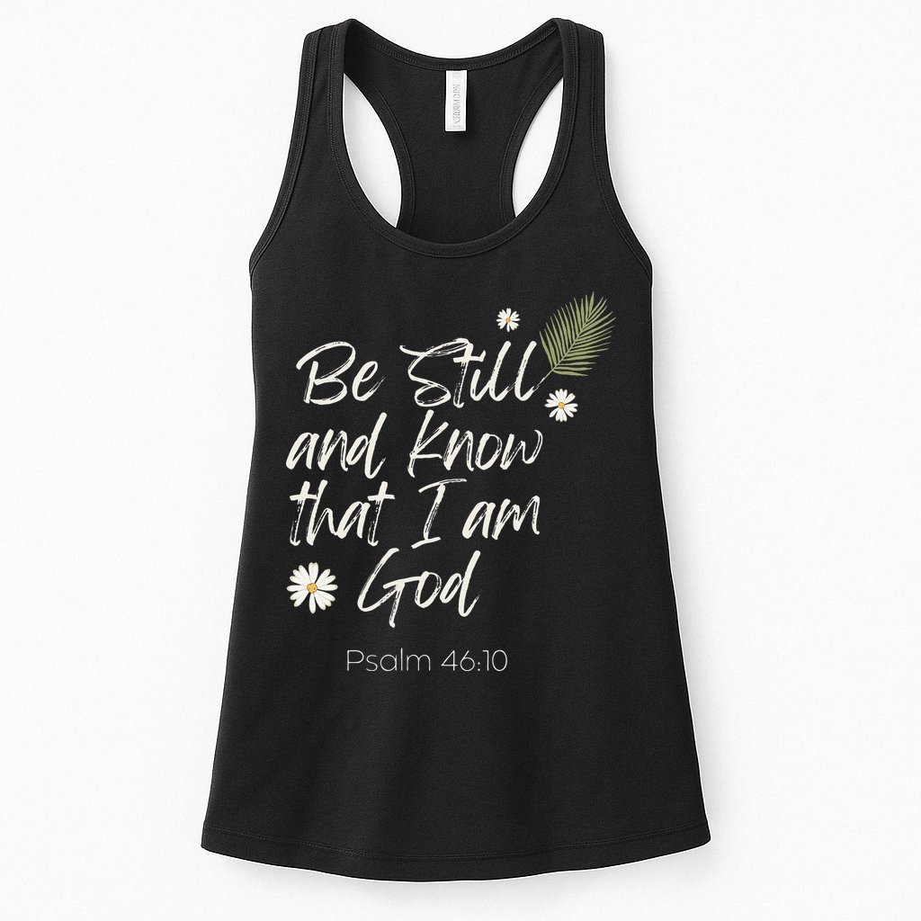 Be Still and Know That I Am God Psalm 46 10 Womens Tank Top