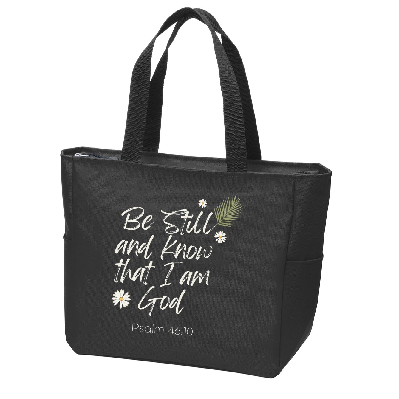 Be Still and Know That I Am God Psalm 46 10 Zip Tote Bag
