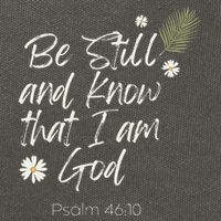 Be Still and Know That I Am God Psalm 46 10 Cotton Canvas Backpack