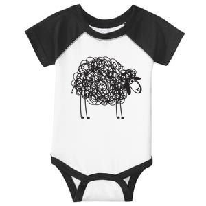 Black Sheepp Apparel Doodled With Texta Infant Baby Jersey Bodysuit