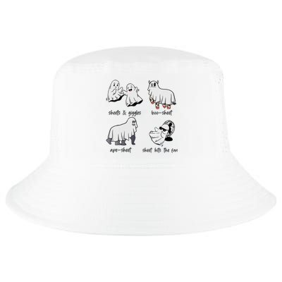 Boo Sheet Ape Sheet Sheets & Giggles Hits The Fan Ghost Meme Cool Comfort Performance Bucket Hat