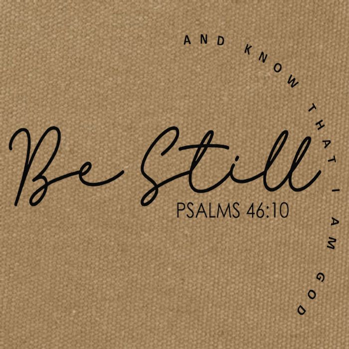 Be Still And Know That I Am God Christian Believers God Cotton Canvas Backpack