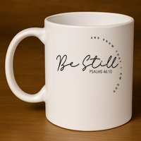 Be Still And Know That I Am God Christian Believers God 11oz C Handle Ceramic Mug