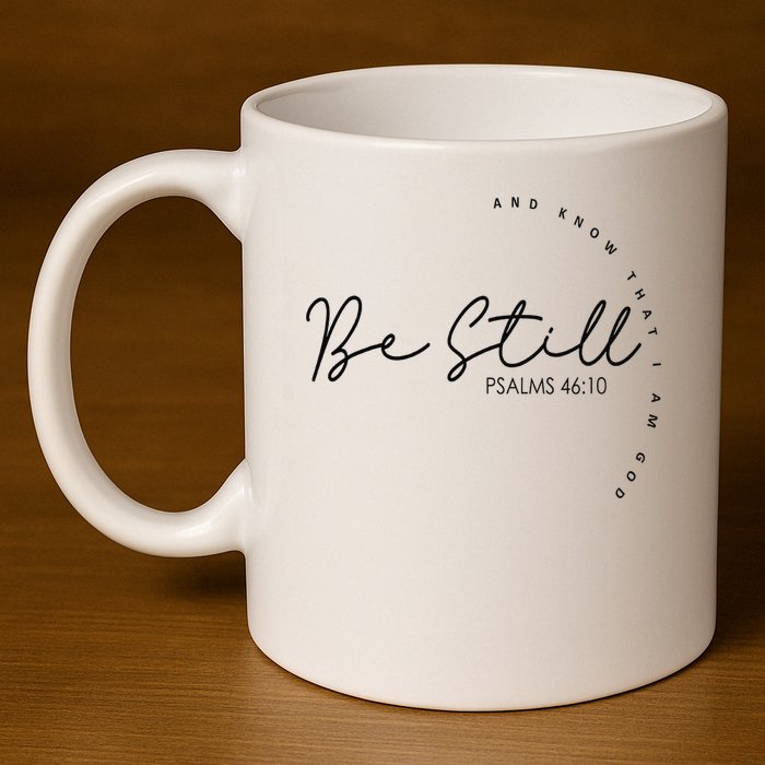 Be Still And Know That I Am God Christian Believers God 11oz C Handle Ceramic Mug