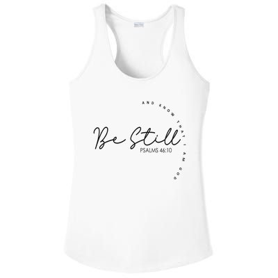 Be Still And Know That I Am God Christian Believers God Ladies PosiCharge Competitor Racerback Tank