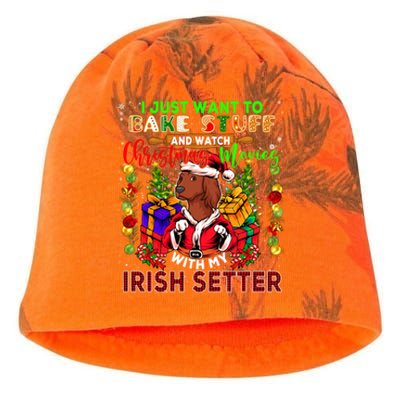 Bake Stuff And Watch Xmas Movies With My Irish Setter Santa Gift Kati - Camo Knit Beanie