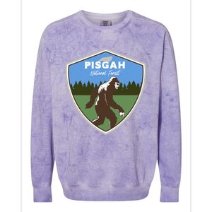 Bigfoot Sighting At Pisgah National Forest North Carolina Colorblast Crewneck Sweatshirt