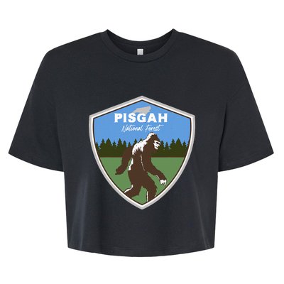 Bigfoot Sighting At Pisgah National Forest North Carolina Bella+Canvas Jersey Crop Tee