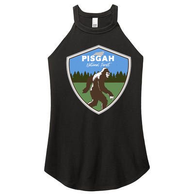 Bigfoot Sighting At Pisgah National Forest North Carolina Women’s Perfect Tri Rocker Tank