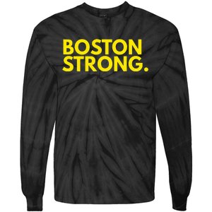 Boston Strong Athletic Tie-Dye Long Sleeve Shirt