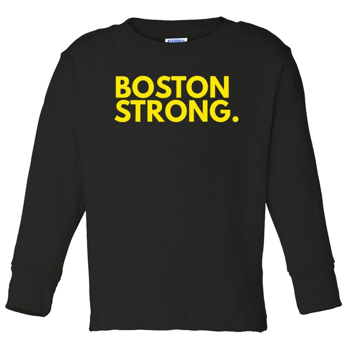 Boston Strong Athletic Toddler Long Sleeve Shirt