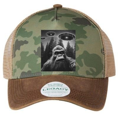 Bigfoot Sasquatch Alien Ufo Legacy Tie Dye Trucker Hat