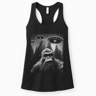 Bigfoot Sasquatch Alien Ufo Womens Tank Top