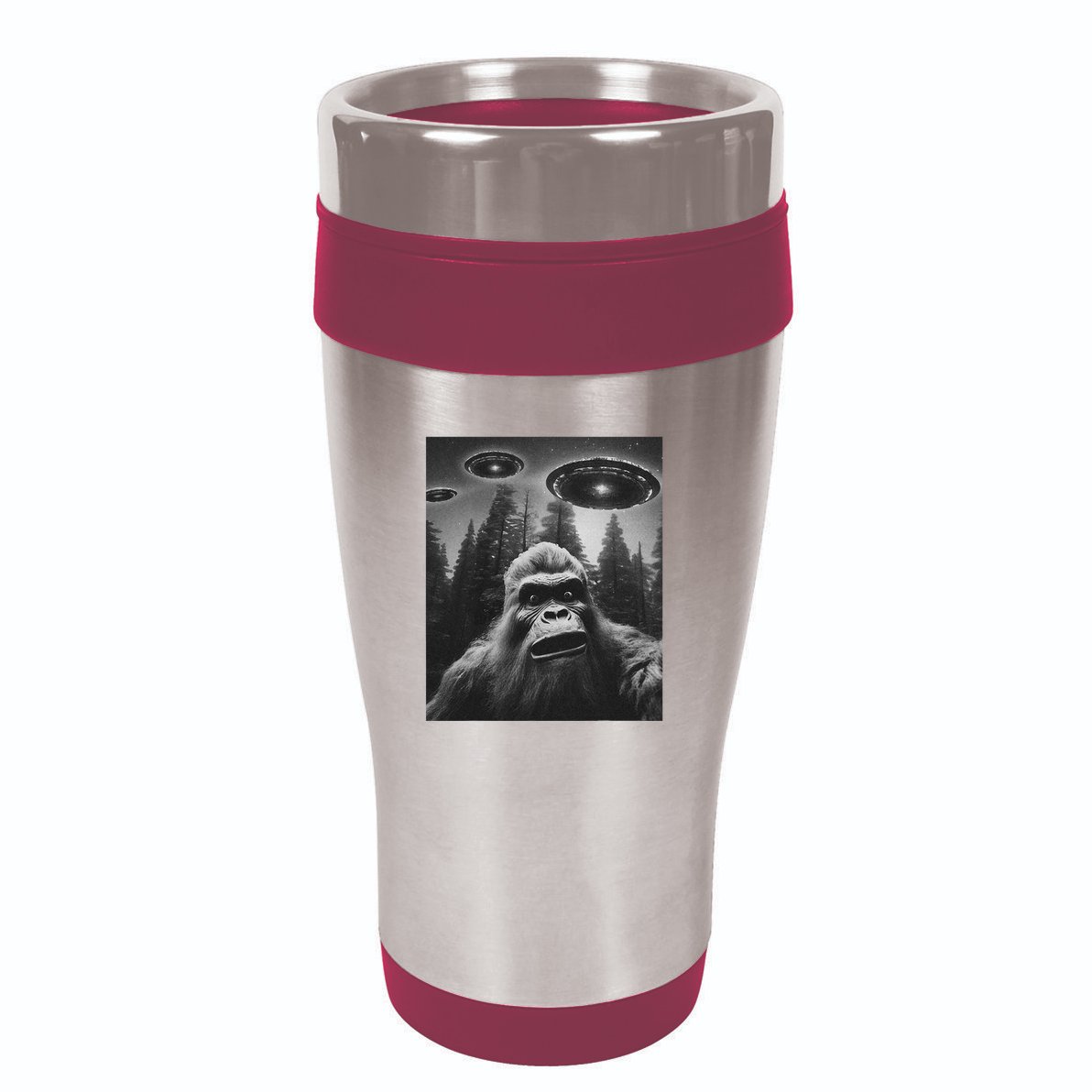 Bigfoot Sasquatch Alien Ufo 16oz Travel Tumbler