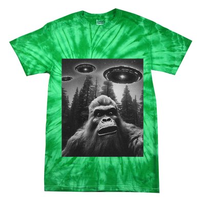 Bigfoot Sasquatch Alien Ufo Tie-Dye T-Shirt