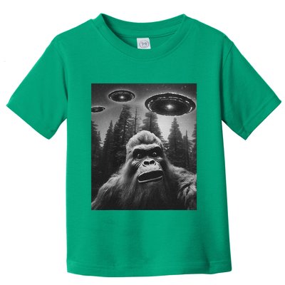 Bigfoot Sasquatch Alien Ufo Toddler T-Shirt