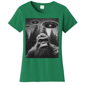 Bigfoot Sasquatch Alien Ufo Women's T-Shirt