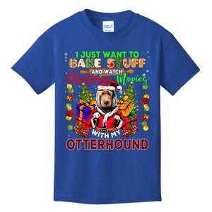 Bake Stuff And Watch Xmas Movies With My Otterhound Santa Gift Kids T-Shirt