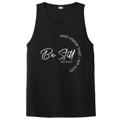 Be Still And Know That I Am God Christian PosiCharge Competitor Tank