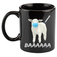 Baaaa Sheeple Anti Mask & Vaccine 11oz C Handle Ceramic Mug