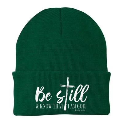 Be Still And Know That I Am God Psalm 46 10 Knit Cap Winter Beanie