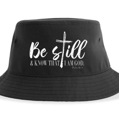 Be Still And Know That I Am God Psalm 46 10 Sustainable Bucket Hat