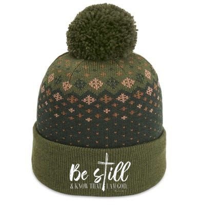 Be Still And Know That I Am God Psalm 46 10 The Baniff Cuffed Pom Beanie