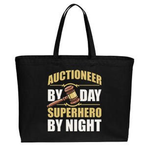 Bidding Sales Auction Auctioneer Cotton Canvas Jumbo Tote