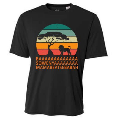 Baaa Sowenyaaa African King Lion African Savana Lion Cooling Performance Crew T-Shirt