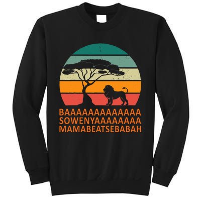 Baaa Sowenyaaa African King Lion African Savana Lion Sweatshirt