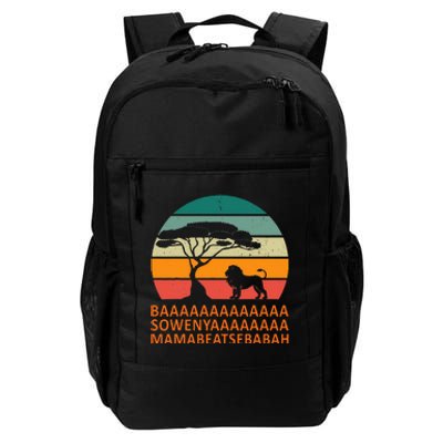 Baaa Sowenyaaa African King Lion African Savana Lion Daily Commute Backpack