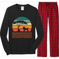 Baaa Sowenyaaa African King Lion African Savana Lion Long Sleeve Pajama Set