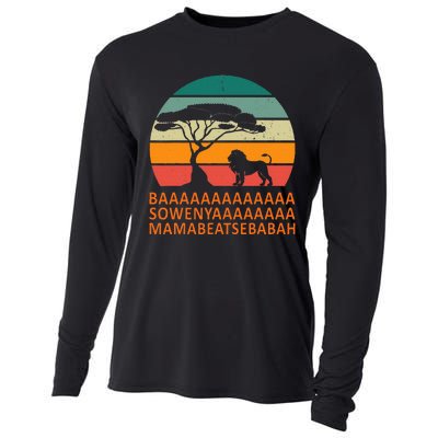 Baaa Sowenyaaa African King Lion African Savana Lion Cooling Performance Long Sleeve Crew