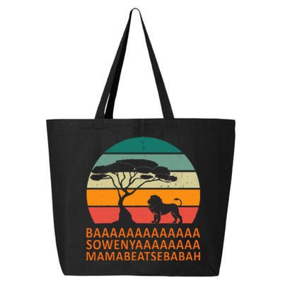 Baaa Sowenyaaa African King Lion African Savana Lion 25L Jumbo Tote