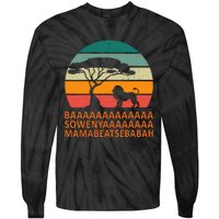 Baaa Sowenyaaa African King Lion African Savana Lion Tie-Dye Long Sleeve Shirt