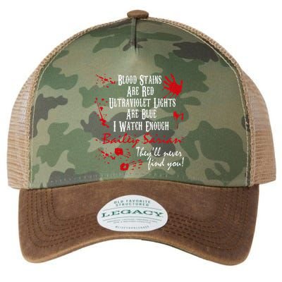 Blood Stains Are Redblood Or Murder Show And Secret Legacy Tie Dye Trucker Hat