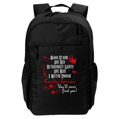 Blood Stains Are Redblood Or Murder Show And Secret Backpack