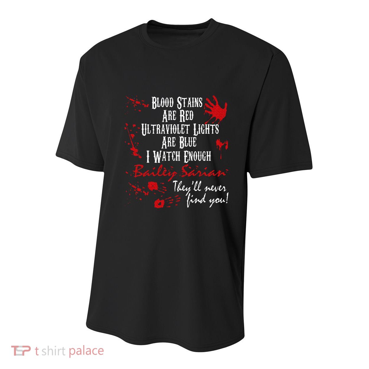 Blood Stains Are Redblood Or Murder Show And Secret Youth Performance Sprint T-Shirt