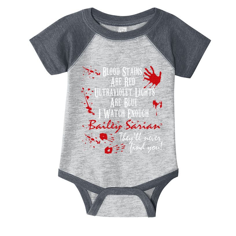 Blood Stains Are Redblood Or Murder Show And Secret Infant Baby Jersey Bodysuit