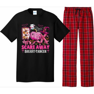 Boo Scare Away Breast Cancer Pink Ribbon Spider Halloween Pajama Set