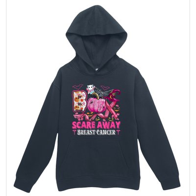 Boo Scare Away Breast Cancer Pink Ribbon Spider Halloween Urban Pullover Hoodie