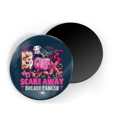 Boo Scare Away Breast Cancer Pink Ribbon Spider Halloween Magnet