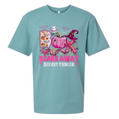 Boo Scare Away Breast Cancer Pink Ribbon Spider Halloween Sueded Cloud Jersey T-Shirt