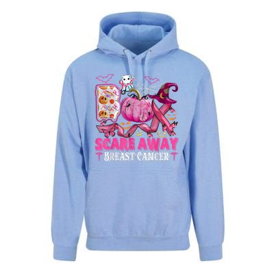 Boo Scare Away Breast Cancer Pink Ribbon Spider Halloween Unisex Surf Hoodie