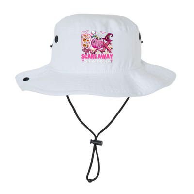 Boo Scare Away Breast Cancer Pink Ribbon Spider Halloween Legacy Cool Fit Booney Bucket Hat