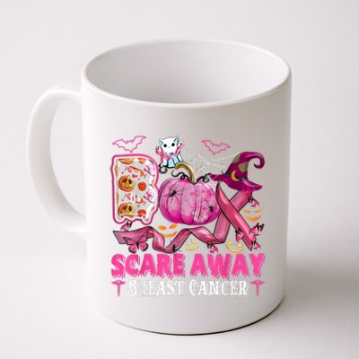 Boo Scare Away Breast Cancer Pink Ribbon Spider Halloween Coffee Mug