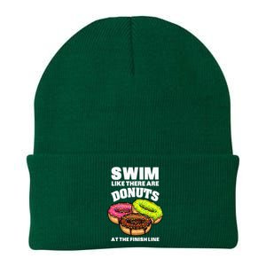 Best Swimming Art For Swimmer Donut Lover Swimming Knit Cap Winter Beanie