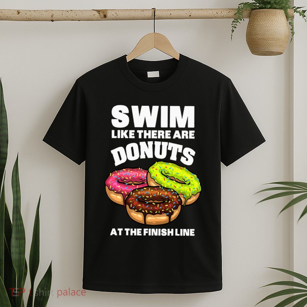 Best Swimming Art For Swimmer Donut Lover Swimming T-Shirt