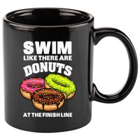 Best Swimming Art For Swimmer Donut Lover Swimming 11oz C Handle Ceramic Mug