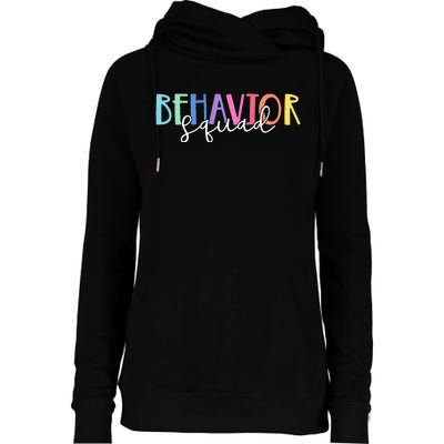 BEHAVIOR SQUAD ABA Therapist RBT Therapy Behaviour Team Womens Funnel Neck Pullover Hood